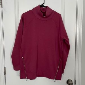 Cozy Karma Side Zip Funnel Neck